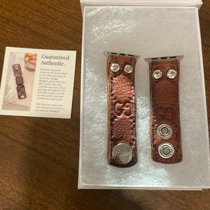 Spark*l Gucci upcycled Apple Watch band. Size Xs/s 38/40